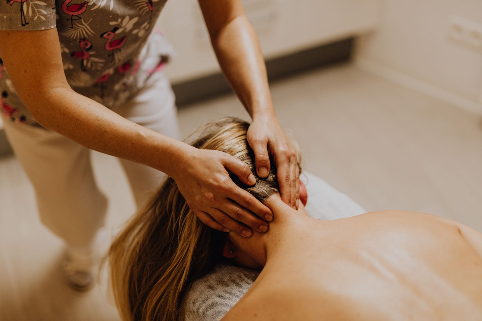 Neck and collar area massage